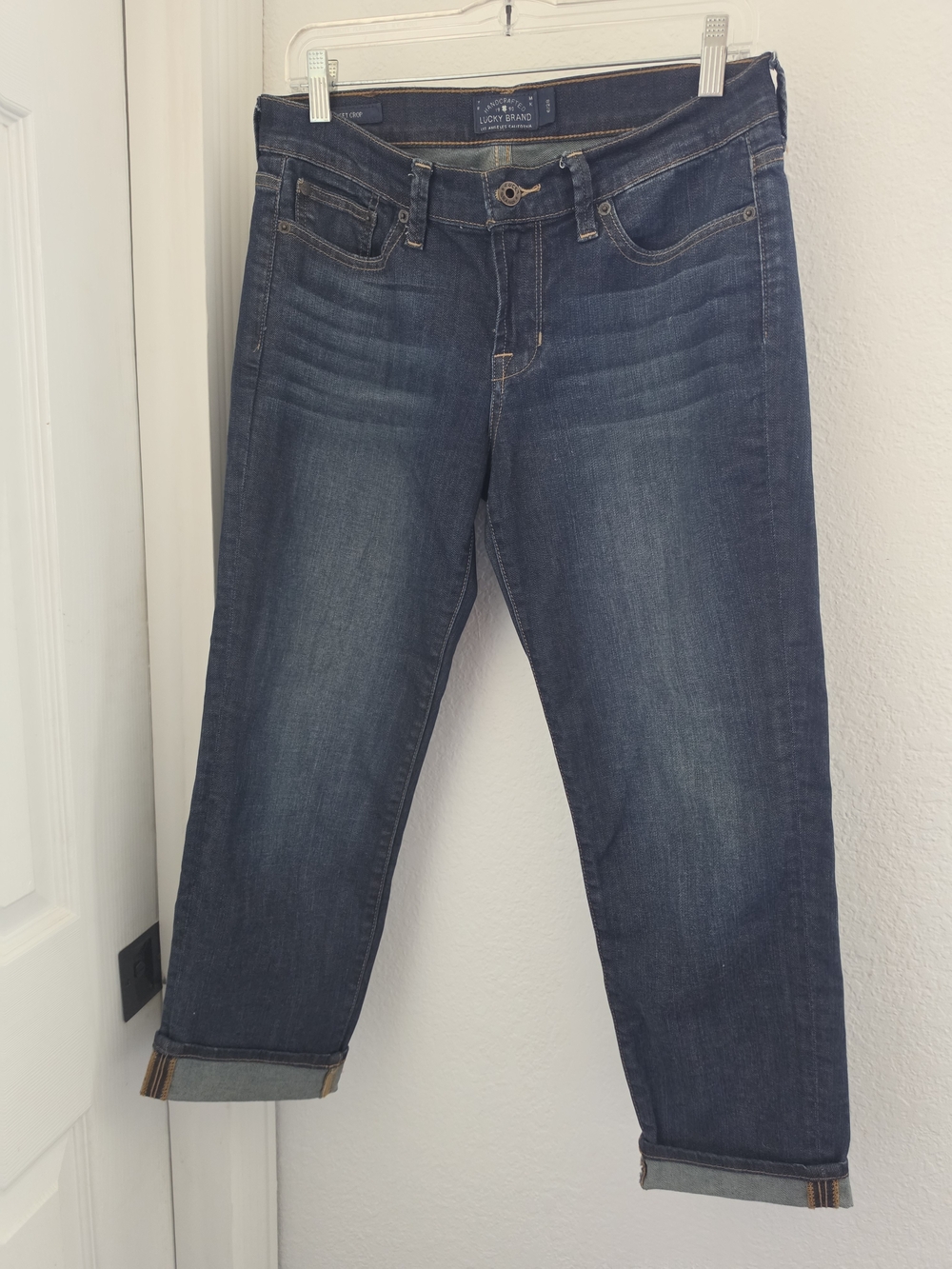 Lucky Brand Women’s Medium/Dark Wash Boyfriend Crop Jeans